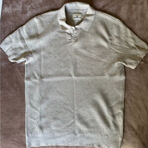 The Normal Brand Light Beige Knit Polo